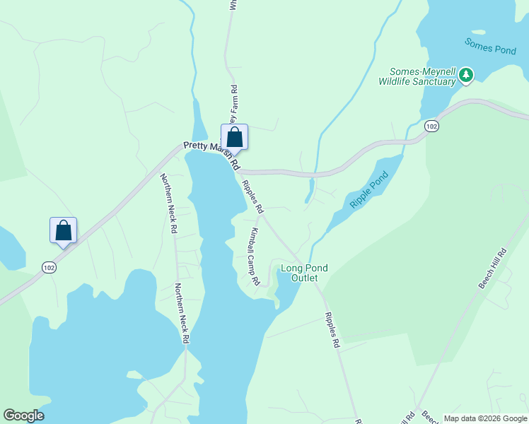 map of restaurants, bars, coffee shops, grocery stores, and more near 75 Ripples Road in Mount Desert
