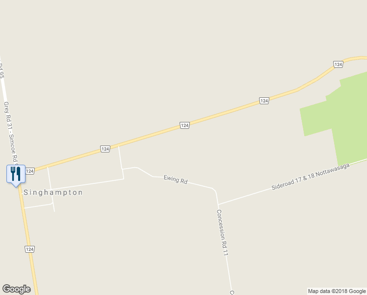 map of restaurants, bars, coffee shops, grocery stores, and more near 9420 Ewing Road in Singhampton