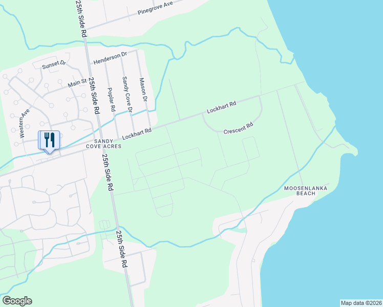 map of restaurants, bars, coffee shops, grocery stores, and more near in Innisfil