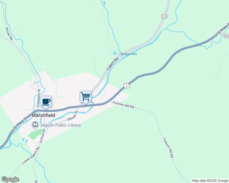 map of restaurants, bars, coffee shops, grocery stores, and more near 1176 U.S. 2 in Marshfield