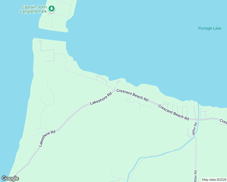 map of restaurants, bars, coffee shops, grocery stores, and more near 2456 Crescent Beach Road in Manistee