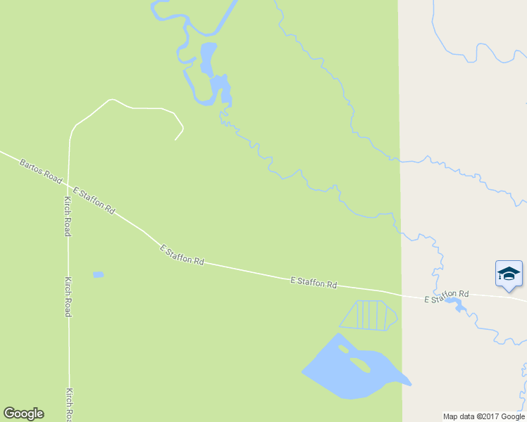 map of restaurants, bars, coffee shops, grocery stores, and more near East Staffon Road in Jackson