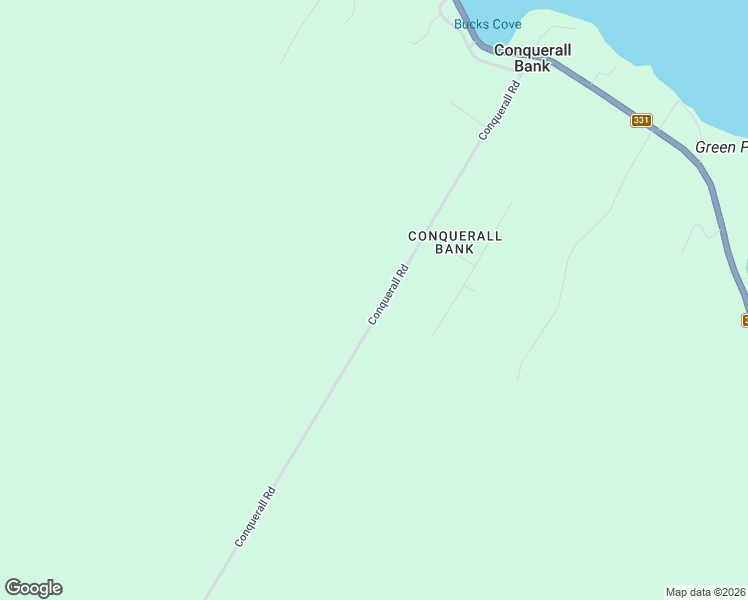 map of restaurants, bars, coffee shops, grocery stores, and more near 2107 Conquerall Road in Conquerall Bank