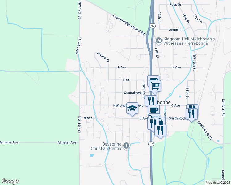 map of restaurants, bars, coffee shops, grocery stores, and more near 8601 5th Street in Terrebonne