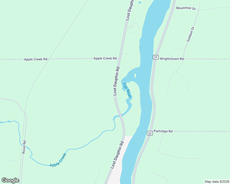 map of restaurants, bars, coffee shops, grocery stores, and more near 3829 Lost Dauphin Road in De Pere