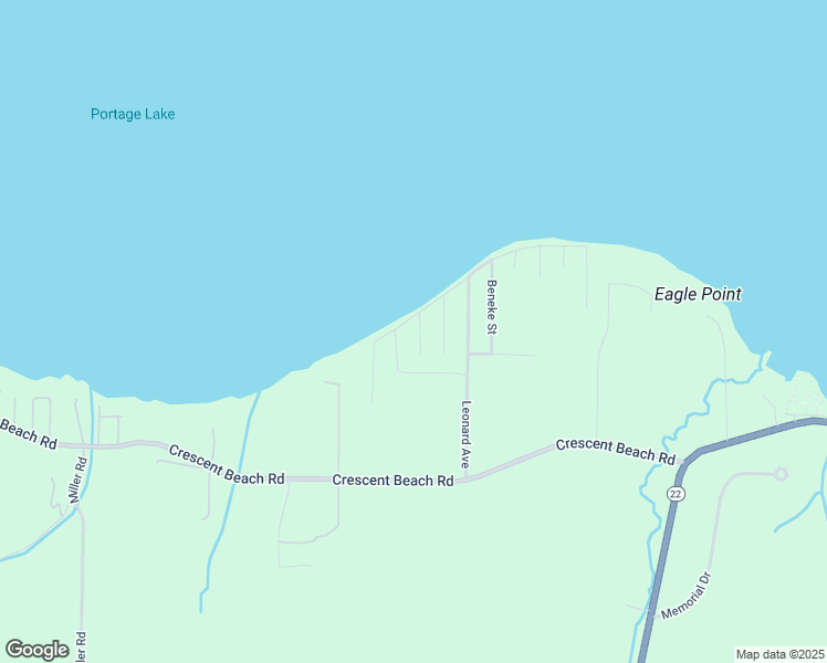 map of restaurants, bars, coffee shops, grocery stores, and more near Mc Millan Street in Manistee