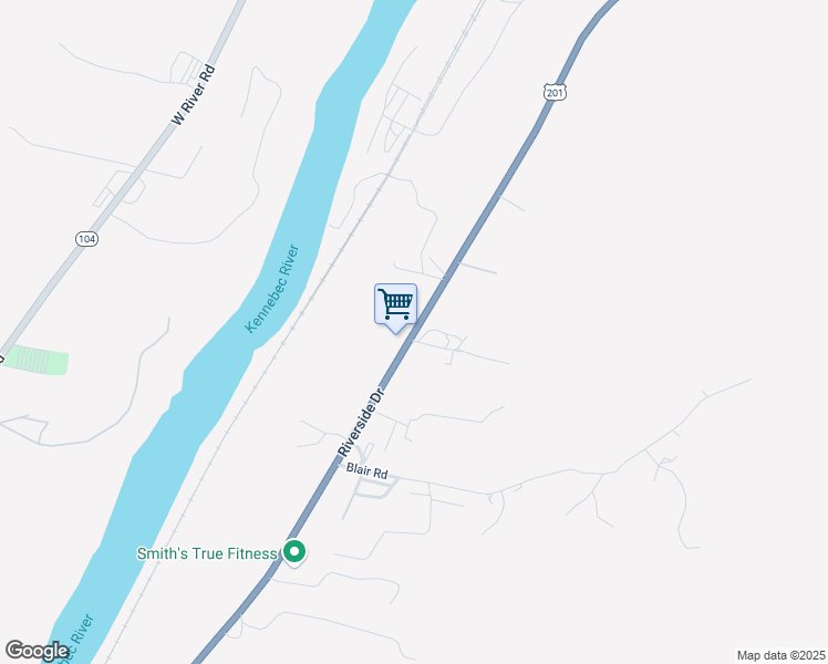 map of restaurants, bars, coffee shops, grocery stores, and more near 605 Riverside Drive in Augusta