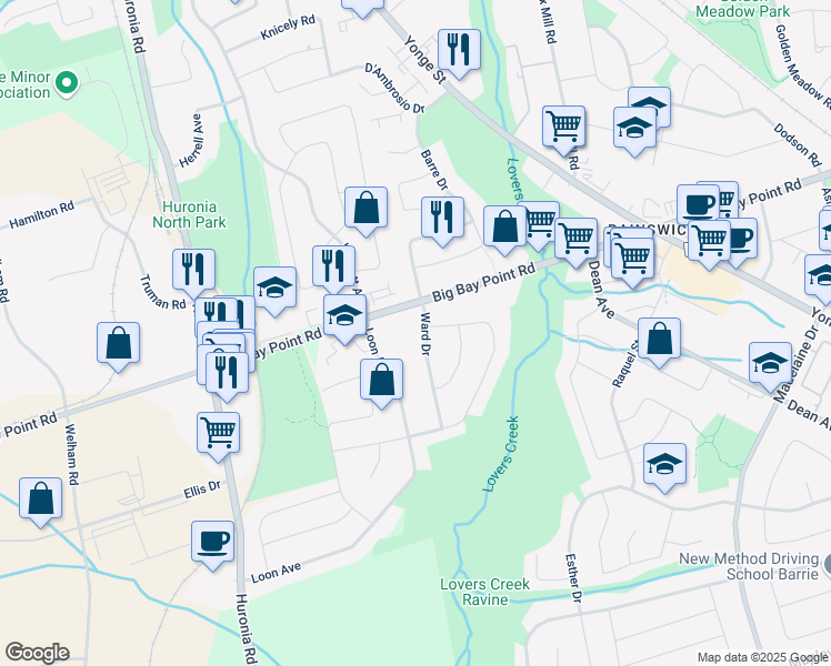 76 Ward Drive, Barrie ON Walk Score