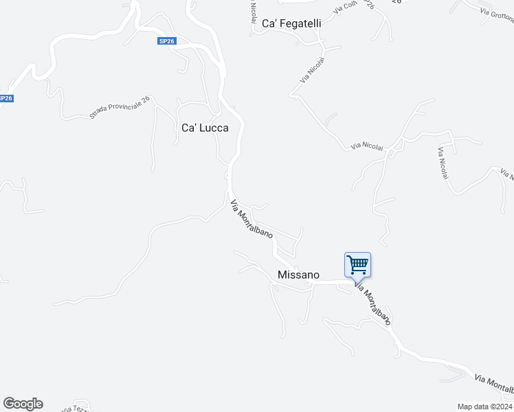 map of restaurants, bars, coffee shops, grocery stores, and more near 80 Vicolo Monticello in Provincia di Modena