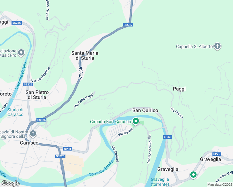map of restaurants, bars, coffee shops, grocery stores, and more near 10 Località Colla in Città Metropolitana di Genova