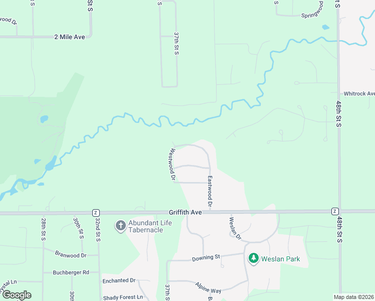 map of restaurants, bars, coffee shops, grocery stores, and more near 4430 Eastwood Drive in Wisconsin Rapids