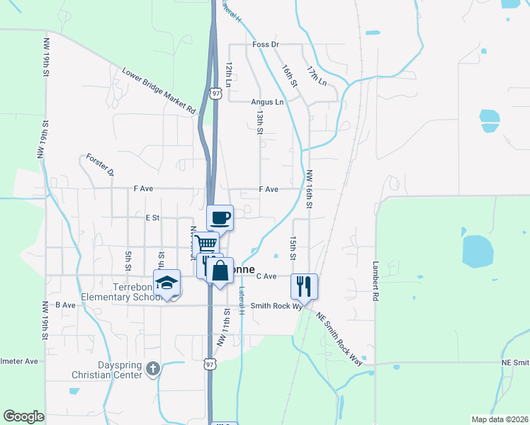 map of restaurants, bars, coffee shops, grocery stores, and more near 8755 13th Street in Terrebonne