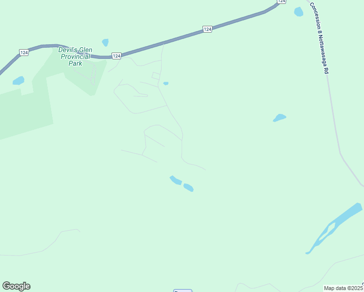 map of restaurants, bars, coffee shops, grocery stores, and more near 9 South Road in Glen Huron