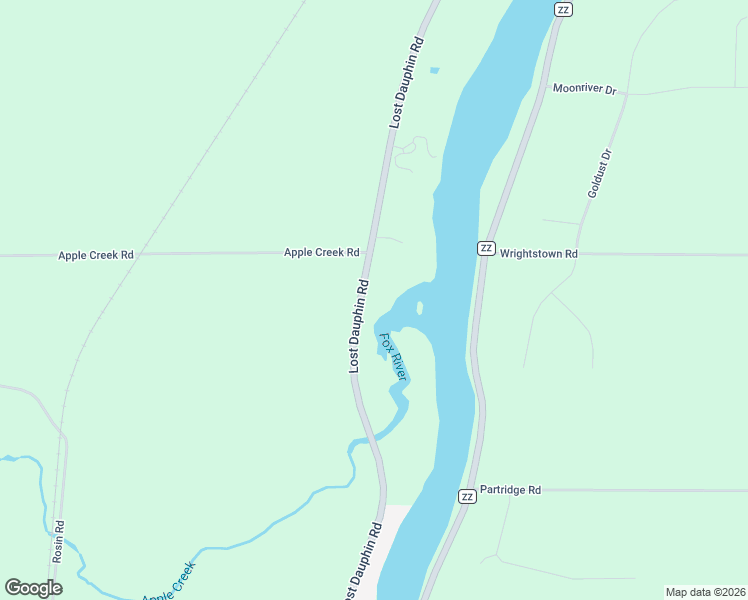 map of restaurants, bars, coffee shops, grocery stores, and more near 3829 Lost Dauphin Road in De Pere