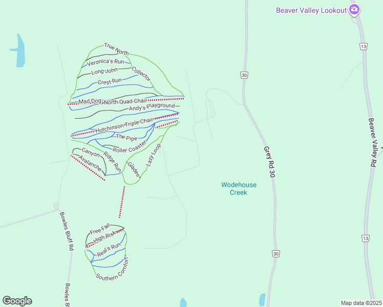 map of restaurants, bars, coffee shops, grocery stores, and more near 106 Meadow Lane in Markdale