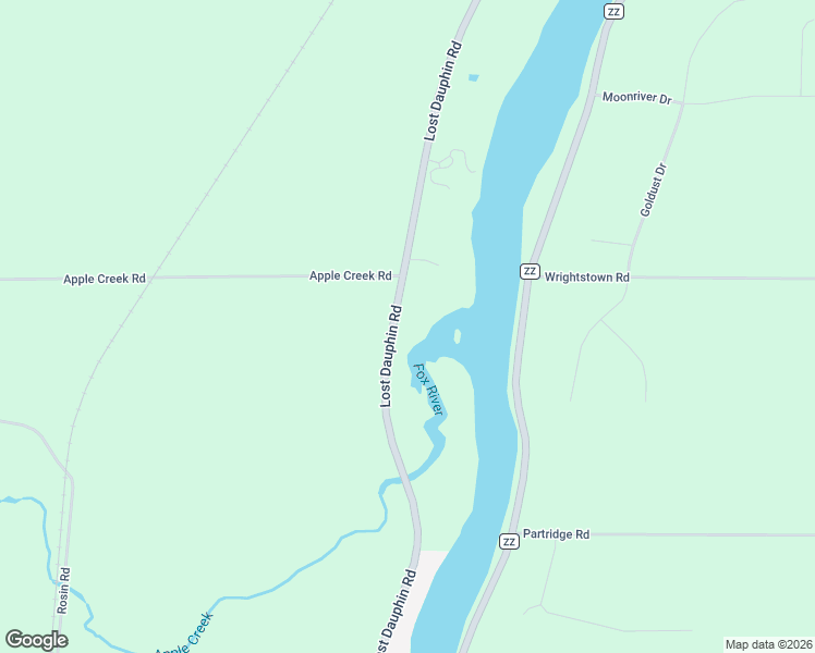 map of restaurants, bars, coffee shops, grocery stores, and more near 3829 Lost Dauphin Road in De Pere