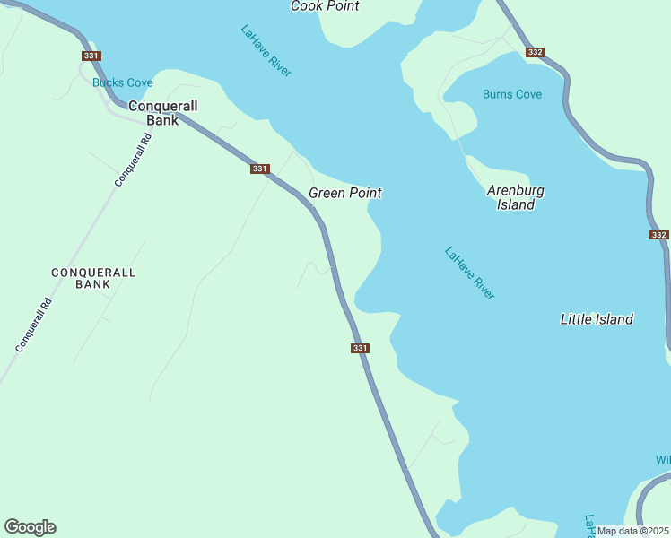 map of restaurants, bars, coffee shops, grocery stores, and more near in Conquerall Bank