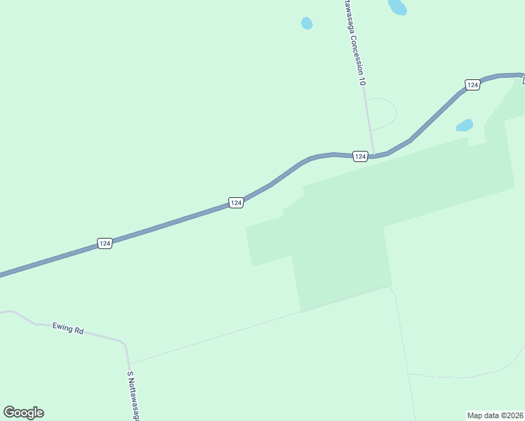 map of restaurants, bars, coffee shops, grocery stores, and more near 1415 Simcoe County Road 124 in Singhampton