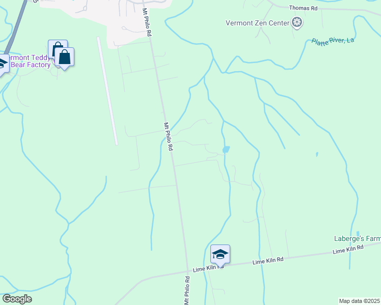 map of restaurants, bars, coffee shops, grocery stores, and more near 100 Gobbler la in Shelburne
