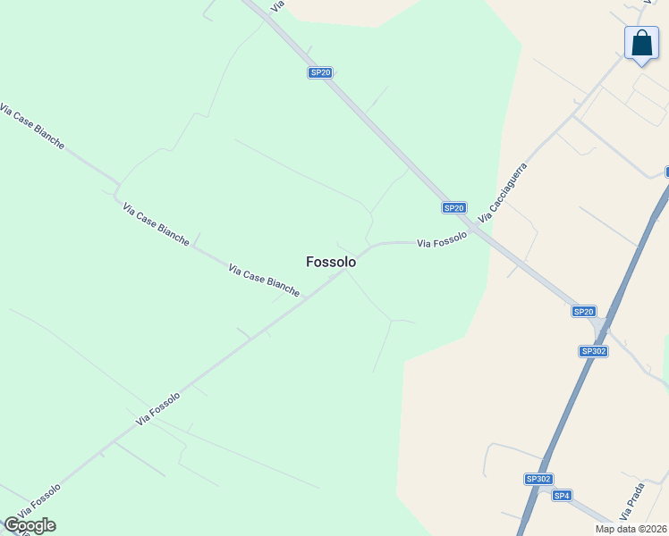 map of restaurants, bars, coffee shops, grocery stores, and more near 151 Via Fossolo in Fossolo
