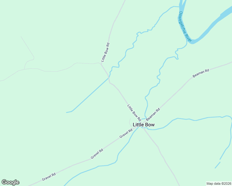 map of restaurants, bars, coffee shops, grocery stores, and more near 523 Little Bow Rd in Gouverneur