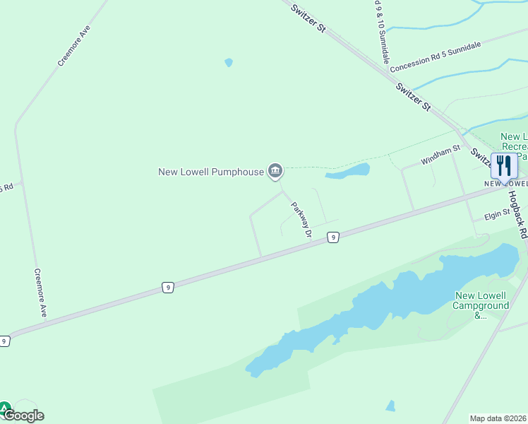 map of restaurants, bars, coffee shops, grocery stores, and more near 25 Edgewood Crescent in Clearview