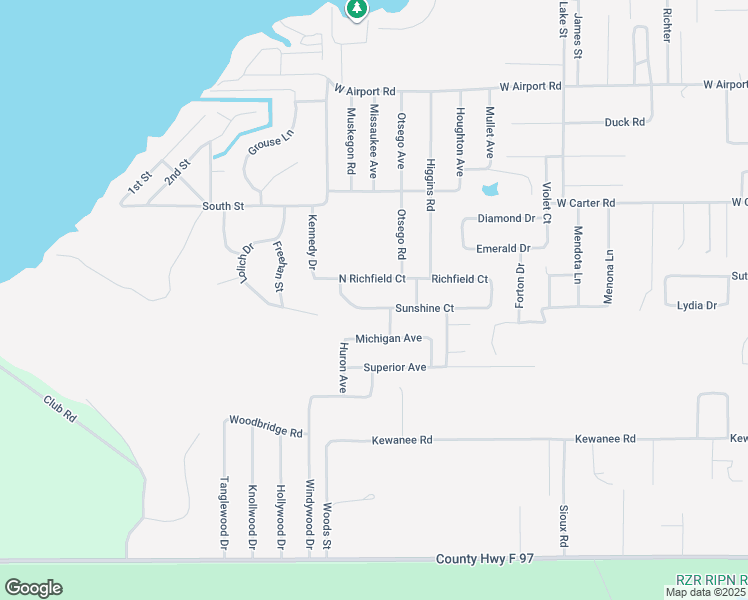 map of restaurants, bars, coffee shops, grocery stores, and more near 9036-9102 Sunshine Court in Richfield Township
