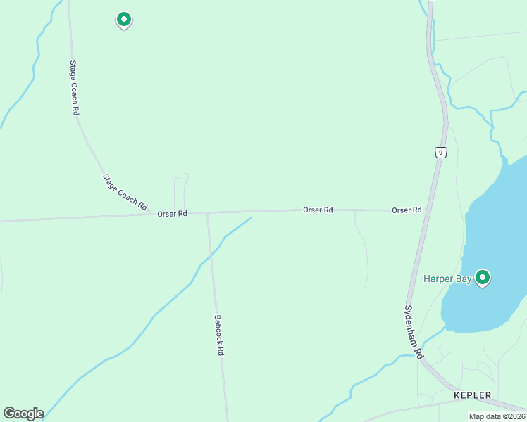 map of restaurants, bars, coffee shops, grocery stores, and more near 2599 Orser Road in Kingston