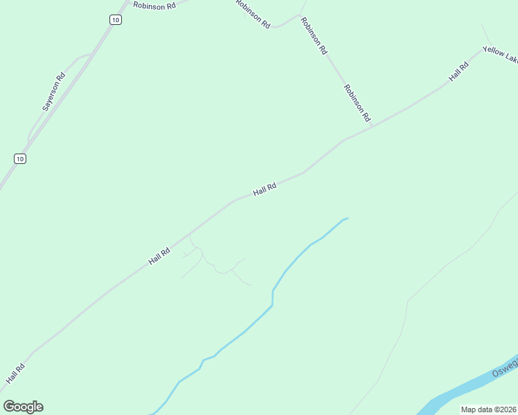 map of restaurants, bars, coffee shops, grocery stores, and more near 380 Hall Rd in Gouverneur