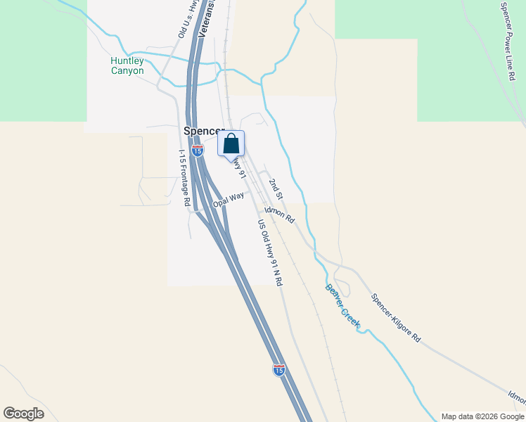 map of restaurants, bars, coffee shops, grocery stores, and more near Old Highway 91 in Spencer