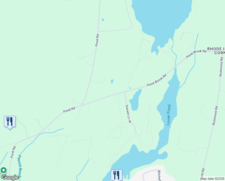 map of restaurants, bars, coffee shops, grocery stores, and more near 178 Pond Brook Road in Hinesburg
