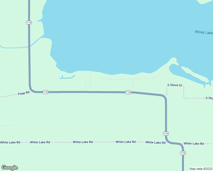 map of restaurants, bars, coffee shops, grocery stores, and more near E5629 Waukaunaka Street in Weyauwega