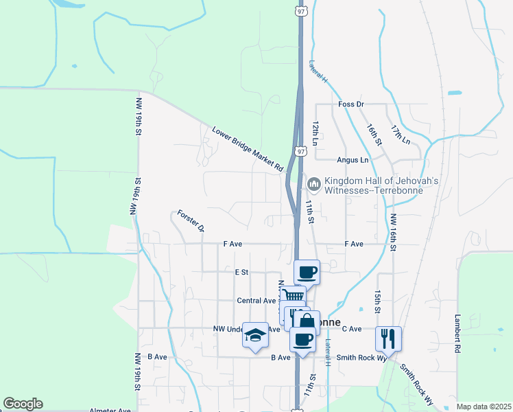 map of restaurants, bars, coffee shops, grocery stores, and more near 9022 Morning Glory Drive in Terrebonne