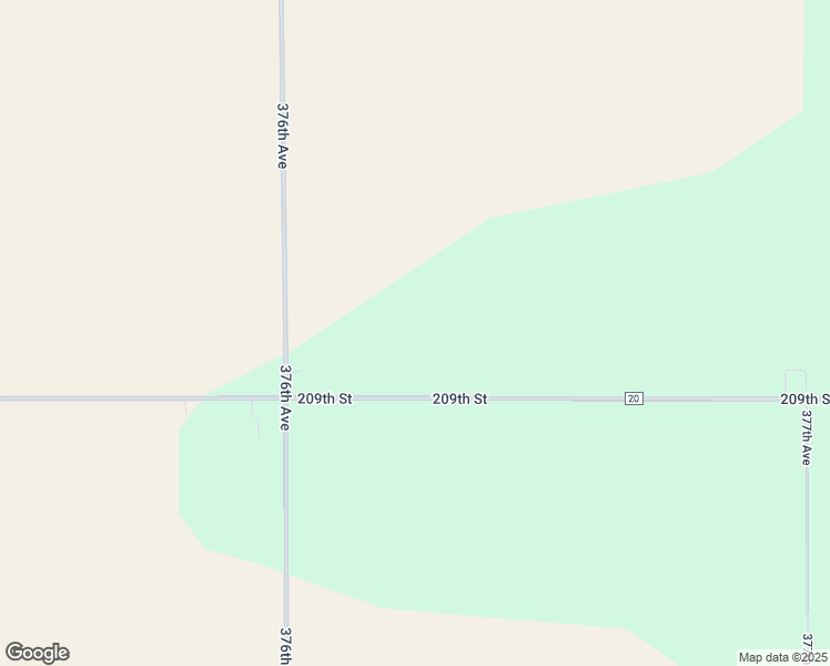 map of restaurants, bars, coffee shops, grocery stores, and more near 20898 376th Avenue in Wessington