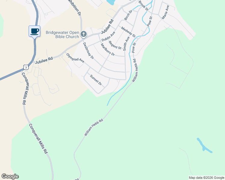 map of restaurants, bars, coffee shops, grocery stores, and more near 51 Cresthaven Court in Bridgewater