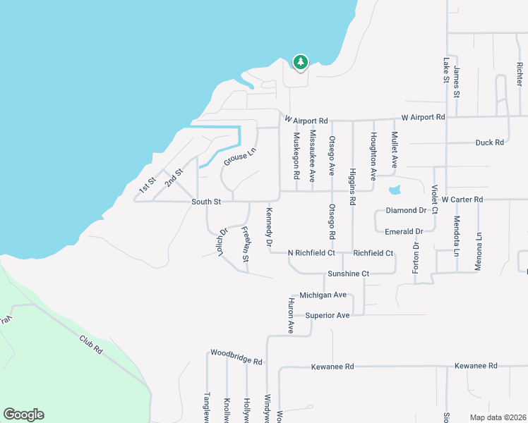 map of restaurants, bars, coffee shops, grocery stores, and more near 8902-8962 South Street in Richfield Township
