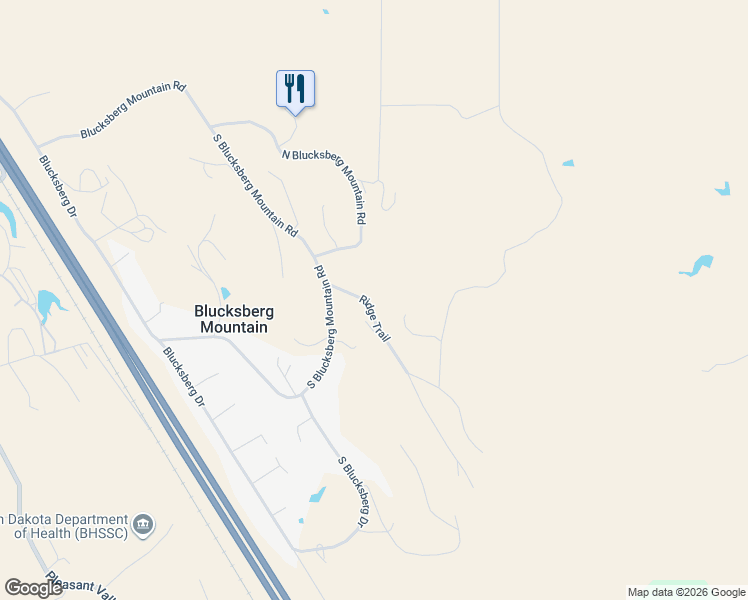 map of restaurants, bars, coffee shops, grocery stores, and more near 8900-8978 Ridge Trail in Sturgis