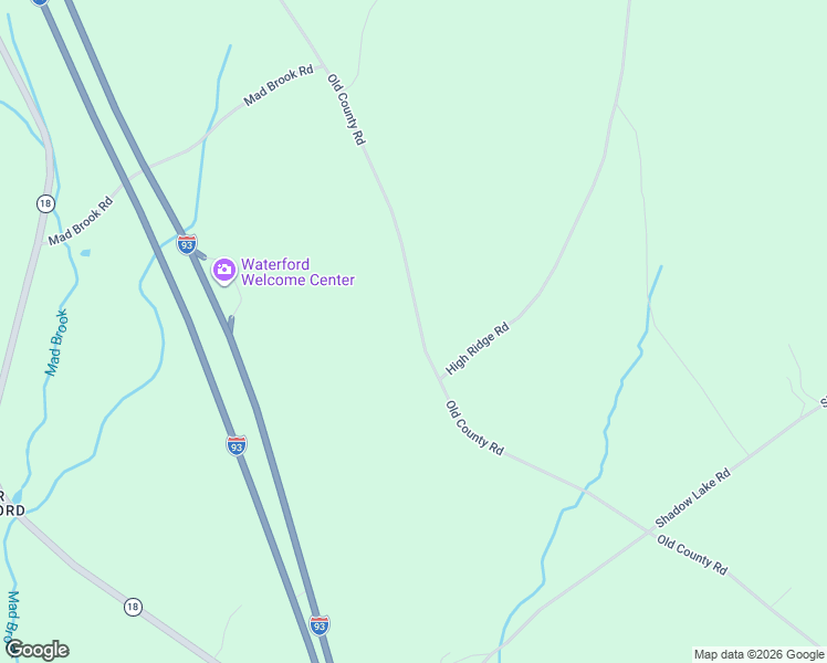 map of restaurants, bars, coffee shops, grocery stores, and more near 3680 Old County Road in Waterford
