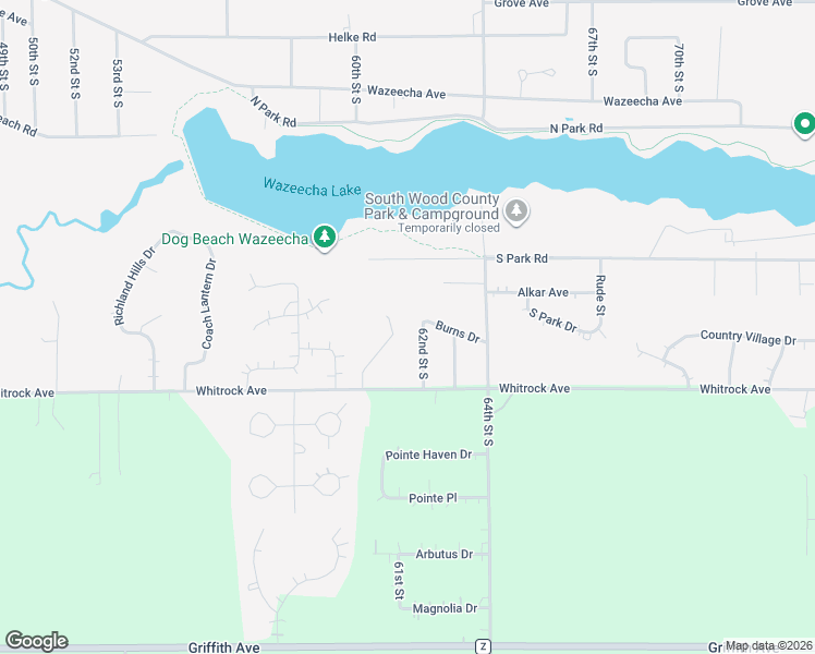map of restaurants, bars, coffee shops, grocery stores, and more near 3721 Estates Drive in Wisconsin Rapids