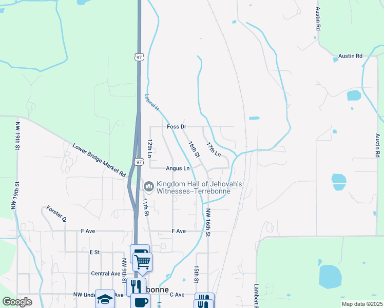 map of restaurants, bars, coffee shops, grocery stores, and more near 9325 16th Street in Terrebonne