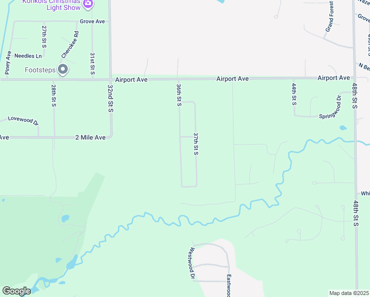 map of restaurants, bars, coffee shops, grocery stores, and more near 3710 37th Street South in Wisconsin Rapids