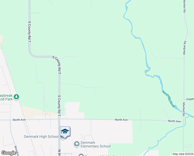 map of restaurants, bars, coffee shops, grocery stores, and more near 5716 Peterson Lane in Denmark