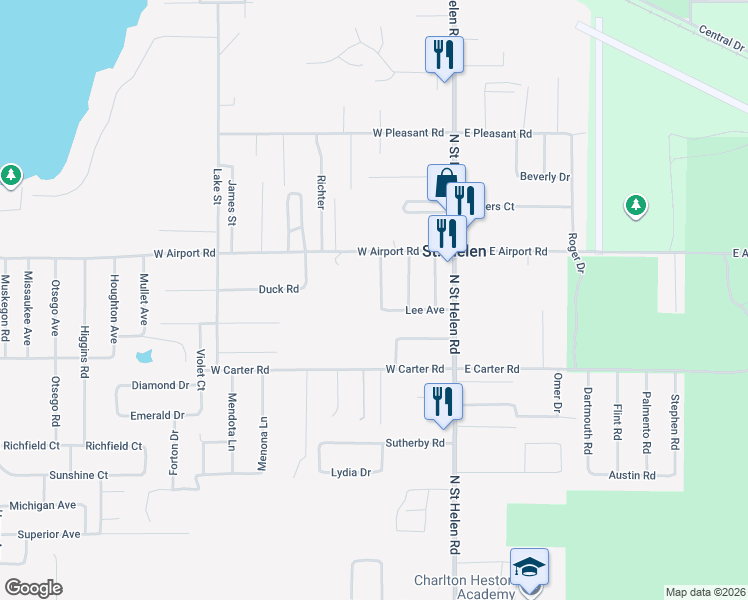 map of restaurants, bars, coffee shops, grocery stores, and more near 1973-1999 Brown Street in Richfield Township