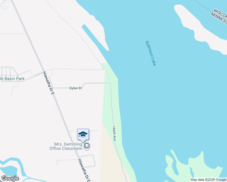 map of restaurants, bars, coffee shops, grocery stores, and more near 67832 166th Avenue in Wabasha