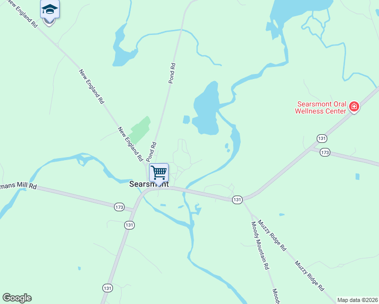 map of restaurants, bars, coffee shops, grocery stores, and more near 116 Muzzy Ridge Road in Searsmont