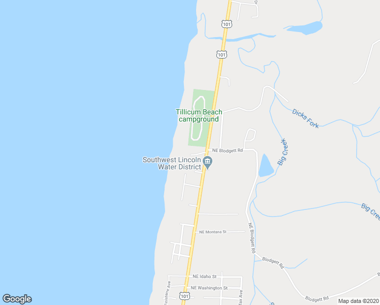 map of restaurants, bars, coffee shops, grocery stores, and more near 7907 U.S. 101 in Yachats