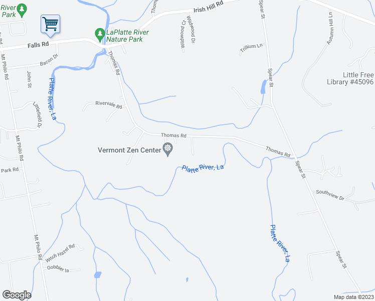 map of restaurants, bars, coffee shops, grocery stores, and more near 552 Thomas Rd in Shelburne