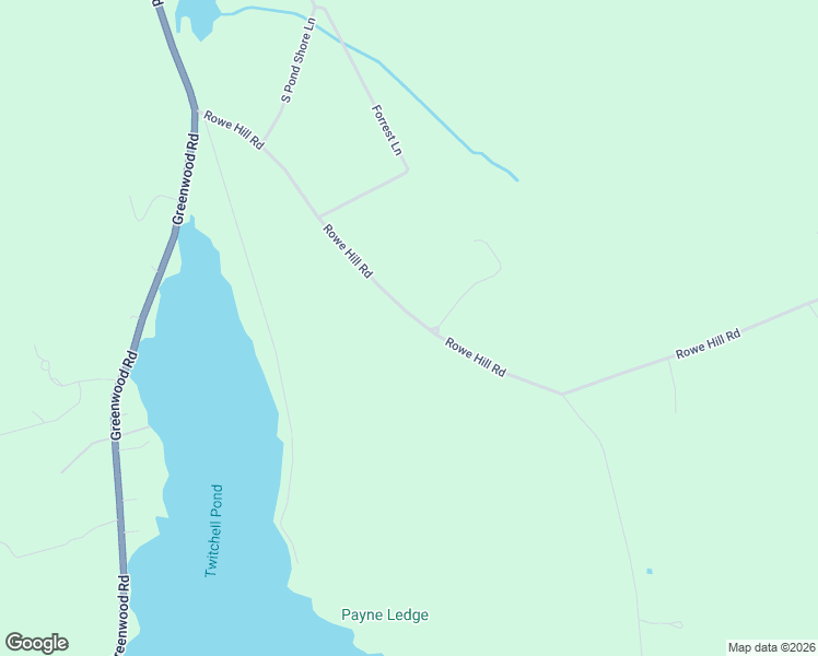 map of restaurants, bars, coffee shops, grocery stores, and more near 405 Rowe Hill Road in Greenwood