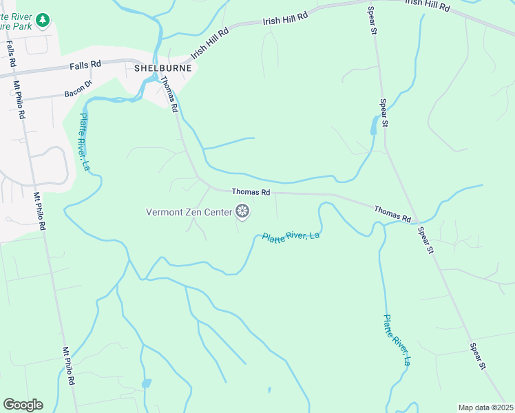 map of restaurants, bars, coffee shops, grocery stores, and more near 552 Thomas Road in Shelburne