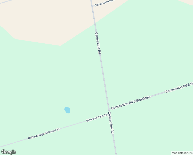 map of restaurants, bars, coffee shops, grocery stores, and more near 2332 Centre Line Road in Stayner